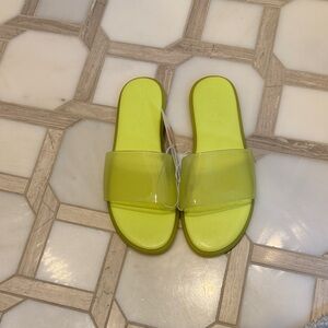 Cat & Jack Lime Slide Sandals
